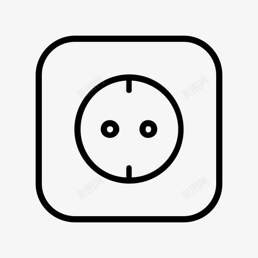 插头电线电力图标svg_新图网 https://ixintu.com 插头 电力 电子 电线 能源