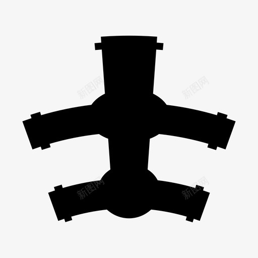 管道排水流量图标svg_新图网 https://ixintu.com 卫浴 排水 流动 流量 管道 管道图示符