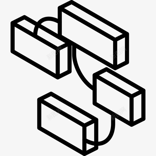 关系图iso图标svg_新图网 https://ixintu.com iso 关系 图 数据图iso大纲 等轴测