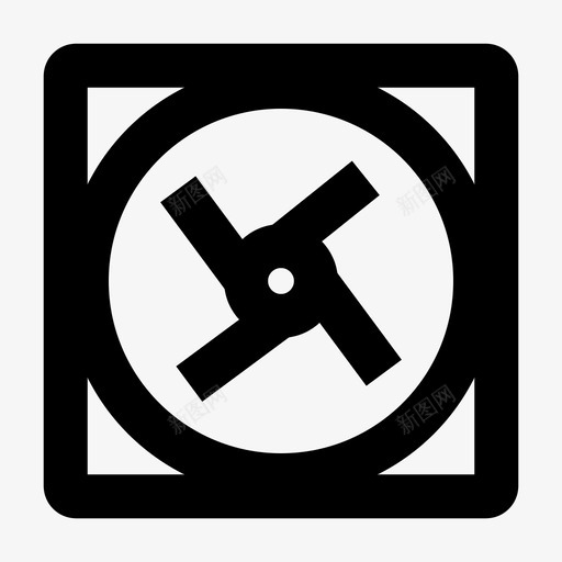冷却器冷却风扇电气图标svg_新图网 https://ixintu.com 冷却器 冷却风扇 材料图标 电气