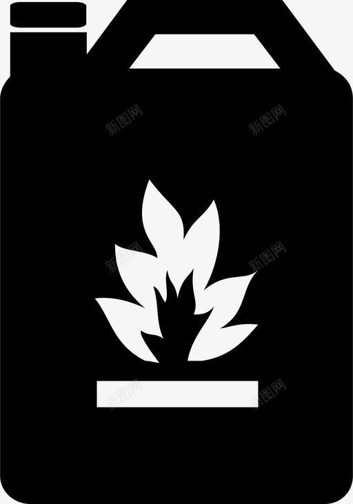 易燃液体危险汽油图标svg_新图网 https://ixintu.com 化学警报 危险 易燃液体 汽油