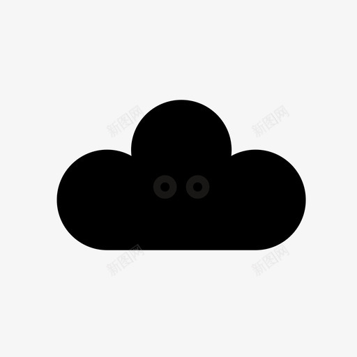 微笑的云天气每天的标准化轮廓图标svg_新图网 https://ixintu.com 天气 微笑的云 每天的标准化轮廓