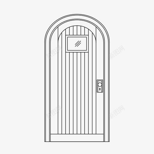 门建筑详图图标svg_新图网 https://ixintu.com 入口立面图 建筑 窗户 立面图 详图 门
