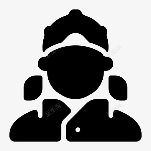建筑工人化身用户图标svg_新图网 https://ixintu.com 化身 建筑圈 建筑工人 用户