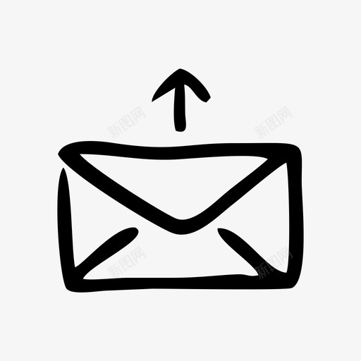 邮件信封队形图标svg_新图网 https://ixintu.com 信封 邮件 队形