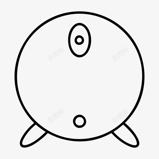 外星人惊讶卡通安静图标svg_新图网 https://ixintu.com 卡通 圆形 外星人 外星人惊讶 安静