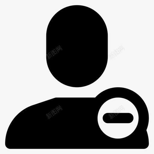 移除接触人减号图标svg_新图网 https://ixintu.com 人 减号 基本字形2 用户 移除接触