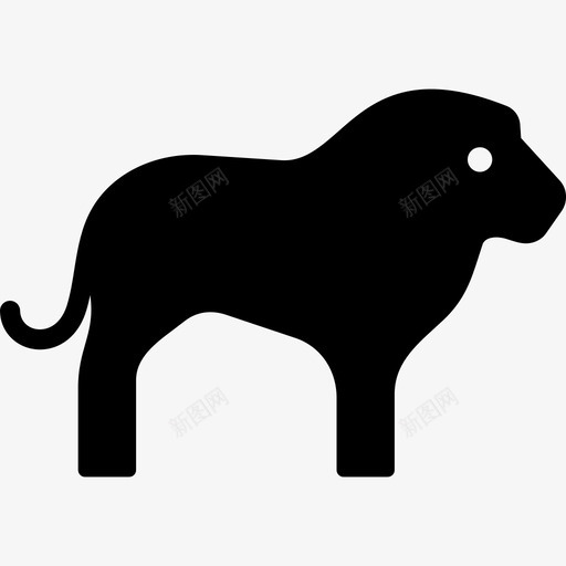 狮子非洲动物图标svg_新图网 https://ixintu.com 动物 国王 狮子 猫 非洲