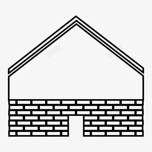 家小屋别墅图标svg_新图网 https://ixintu.com 别墅 家 小屋 房子 村庄
