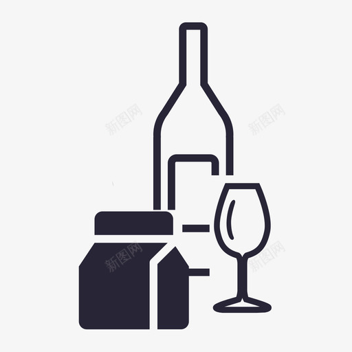 酒水乳饮svg_新图网 https://ixintu.com 酒水乳饮
