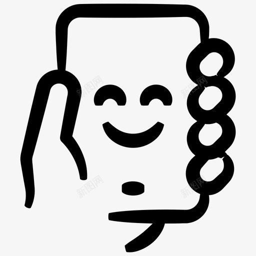 快乐快乐的顾客快乐的反馈图标svg_新图网 https://ixintu.com inky商务第一册 快乐 快乐的反馈 快乐的电话 快乐的顾客