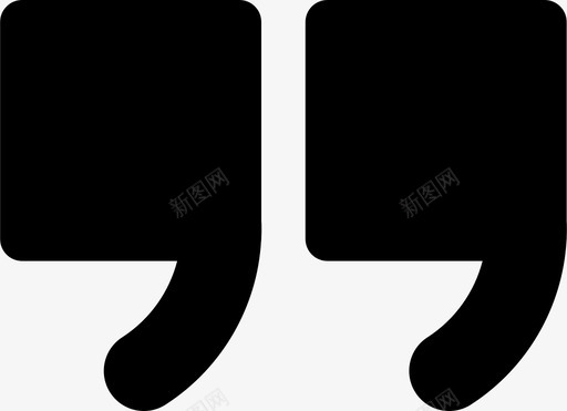 引号标记手动设置图标svg_新图网 https://ixintu.com 引号 手动设置图标 标记