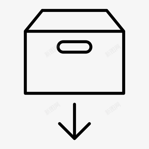 卸载包装包装箱发送图标svg_新图网 https://ixintu.com 上传 产品推广 包装箱 卸载包装 发送 运输