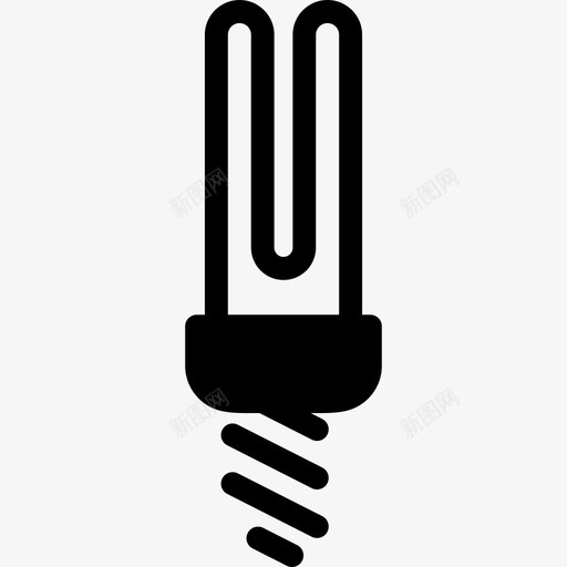 现代灯泡技术设备和小工具图标svg_新图网 https://ixintu.com 技术 现代灯泡 设备和小工具