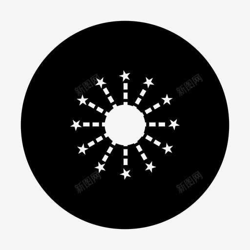 烟花明亮庆祝图标svg_新图网 https://ixintu.com 庆祝 明亮 烟花 烟花圈 照明 爆炸