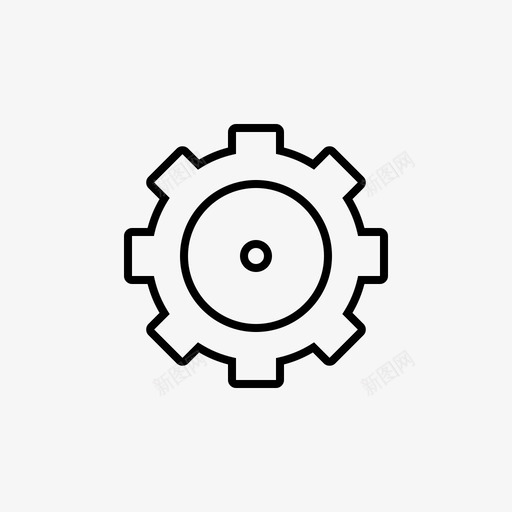 设置调整齿轮图标svg_新图网 https://ixintu.com 各种网络图标 设置 调整 轮子 选项 齿轮