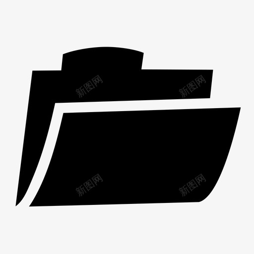 文件夹文档文件图标svg_新图网 https://ixintu.com 办公用品 文件 文件夹 文档 管理器
