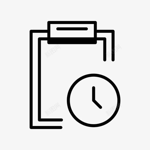 等待剪贴板记事本任务板图标svg_新图网 https://ixintu.com 任务板 剪贴板 等待剪贴板 记事本