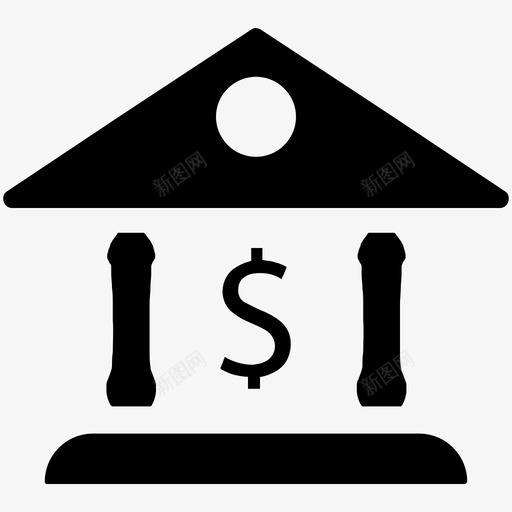银行金融投资图标svg_新图网 https://ixintu.com 业务集4 投资 货币 金融 银行