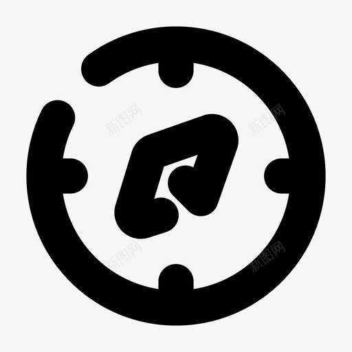 指南针方向探索图标svg_新图网 https://ixintu.com 基本图标 寻路 导航 指南针 探索 方向 旅行