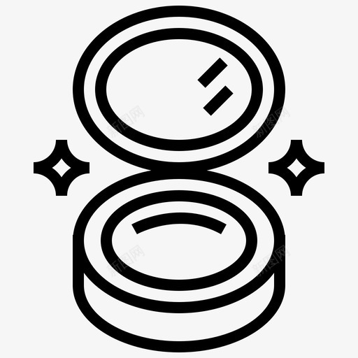化妆品美容刷子图标svg_新图网 https://ixintu.com 刷子 化妆 化妆品 女性化 紧凑型 美容