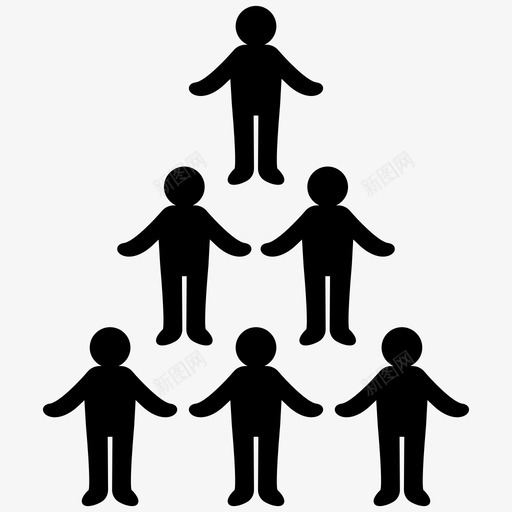 人团体成员图标svg_新图网 https://ixintu.com 人 人口 团体 成员 金字塔