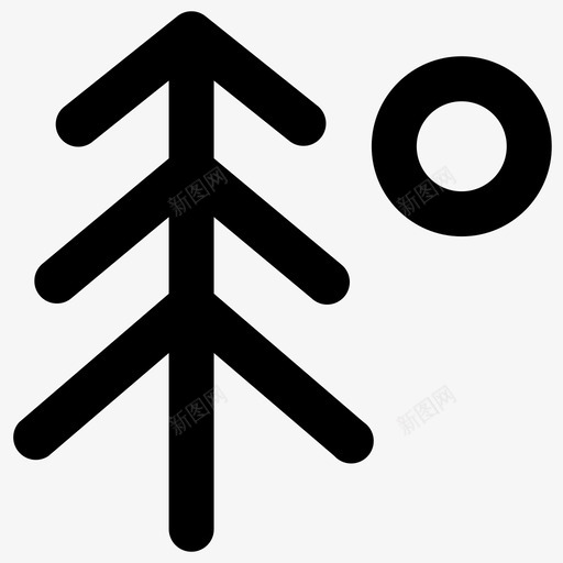 自然自然公园松树图标svg_新图网 https://ixintu.com 松树 生活必需品 自然 自然公园