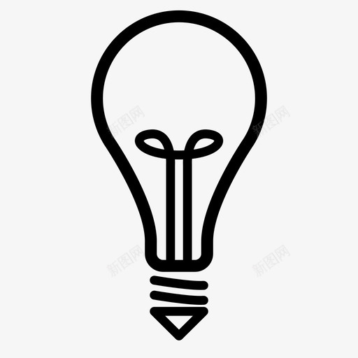 灯泡电灯泡想法图标svg_新图网 https://ixintu.com 想法 技巧 灯泡 电灯泡 设计