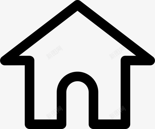 房屋抵押贷款房地产图标svg_新图网 https://ixintu.com 住宅 房地产 房屋 抵押贷款
