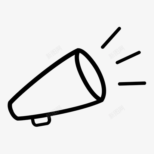 扩音器通告尖叫图标svg_新图网 https://ixintu.com 尖叫 扩音器 演讲者 讲话 通告