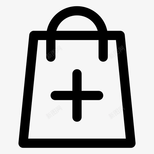 添加产品包购买图标svg_新图网 https://ixintu.com 产品促销 包 添加产品 购买 购物