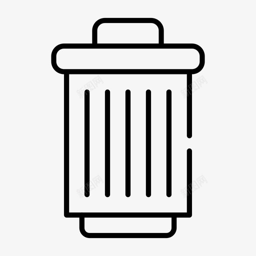 删除垃圾箱罐子图标svg_新图网 https://ixintu.com 删除 垃圾箱 移动间隙薄 移除 罐子