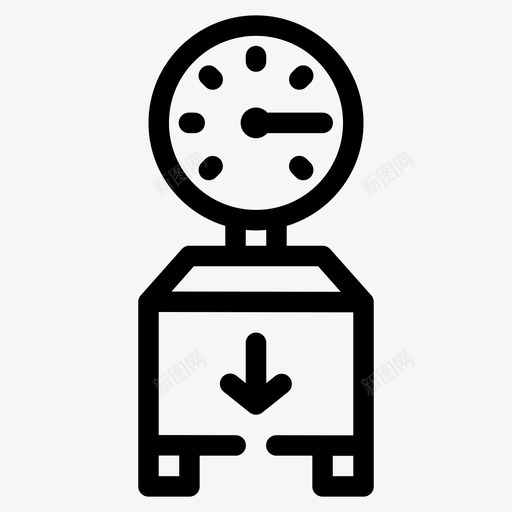 包装重量包装箱交货图标svg_新图网 https://ixintu.com 交货 包装箱 包装重量 物流1缺口介质 秤 订单