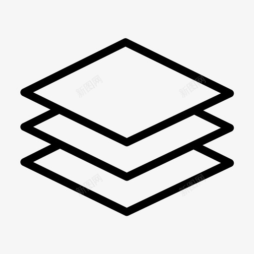 图层图形编辑器图形工具图标svg_新图网 https://ixintu.com 图层 图形工具 图形编辑器 插图