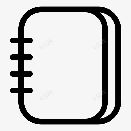 笔记本联系簿学生图标svg_新图网 https://ixintu.com 书房 学生 笔记本 联系簿