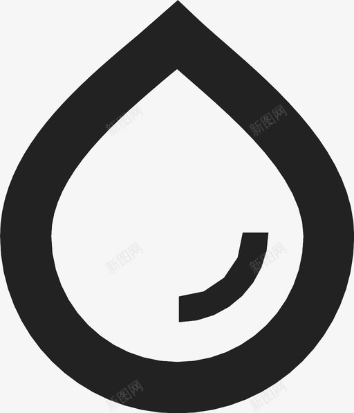水滴颜色油漆图标svg_新图网 https://ixintu.com 工具 水 水滴 油漆 颜色