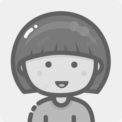 女生头像svg_新图网 https://ixintu.com 女生头像 未标题-4