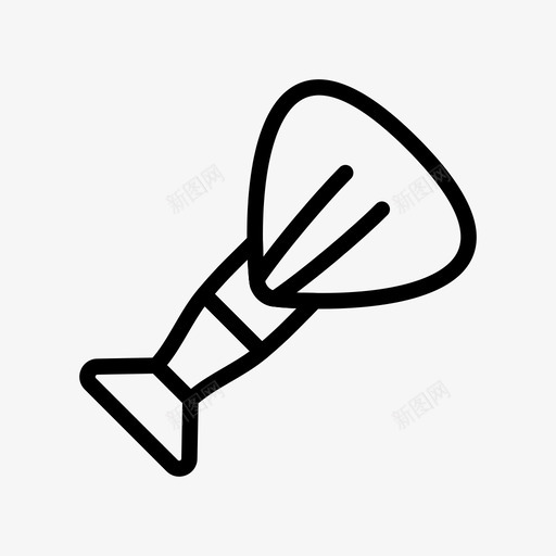 脸刷化妆品时尚图标svg_新图网 https://ixintu.com 化妆 化妆品 时尚 美容沙龙 美容沙龙系列第一卷 脸刷