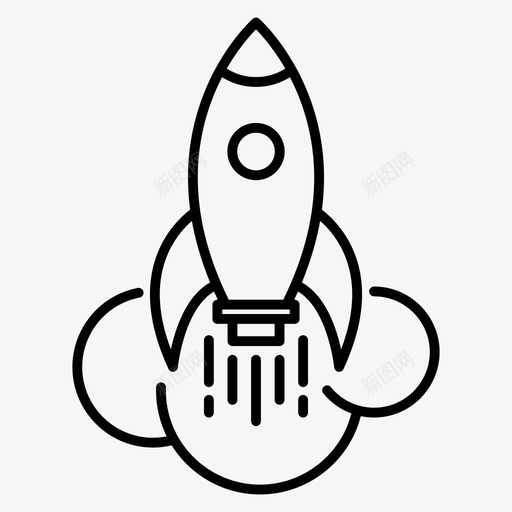 助推快速性能图标svg_新图网 https://ixintu.com 助推 快速 性能 火箭 速度