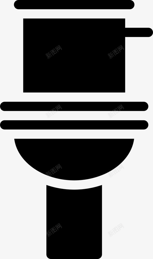卫生间浴室家具图标svg_新图网 https://ixintu.com 卫生间 家具 家具实心2 房子 浴室