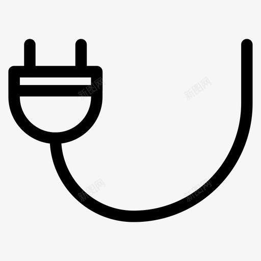 充电器电缆电气图标svg_新图网 https://ixintu.com 充电器 插头 旅行 电气 电缆