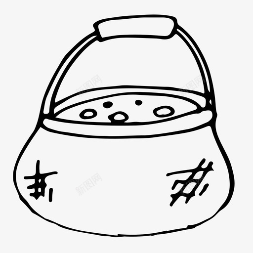 大锅活跃的周末冒险图标svg_新图网 https://ixintu.com 冒险 大锅 户外 活跃的假期 活跃的周末 远足 野营