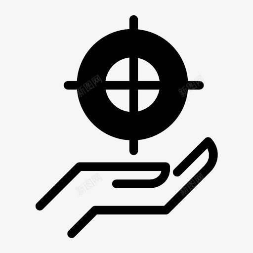 目标特征手势图标svg_新图网 https://ixintu.com 手 手势 手和手势 特征 目标