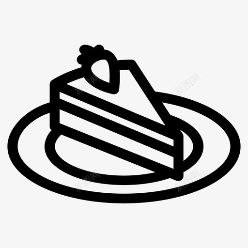 蛋糕蛋糕片奶油蛋糕图标svg_新图网 https://ixintu.com 奶油蛋糕 甜点 甜蛋糕 草莓蛋糕 蛋糕 蛋糕片