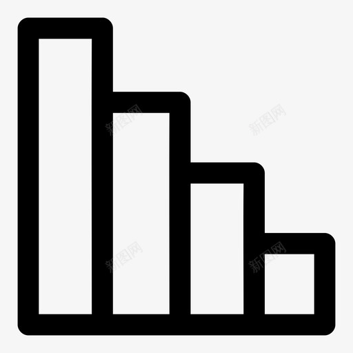 条形图图形测量图标svg_新图网 https://ixintu.com 图形 条形图 测量 结果 统计
