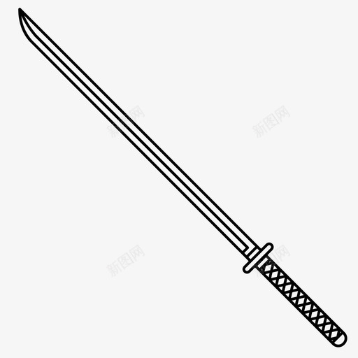 武士刀漫画日本图标svg_新图网 https://ixintu.com 利器 日本 武器 武士 武士刀 漫画