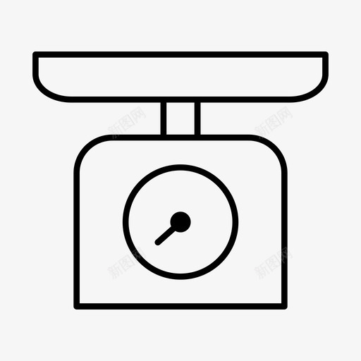 厨房秤食品秤量规图标svg_新图网 https://ixintu.com 厨房秤 重量 量具 量规 食品秤