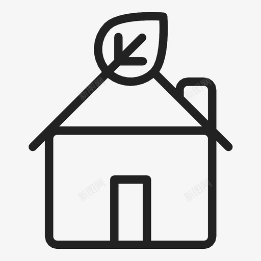 房子干净家图标svg_新图网 https://ixintu.com 家 干净 房子