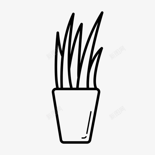 花园树叶子植物图标svg_新图网 https://ixintu.com 叶子 植物 肉质 花园树 花园树套装1 花瓶