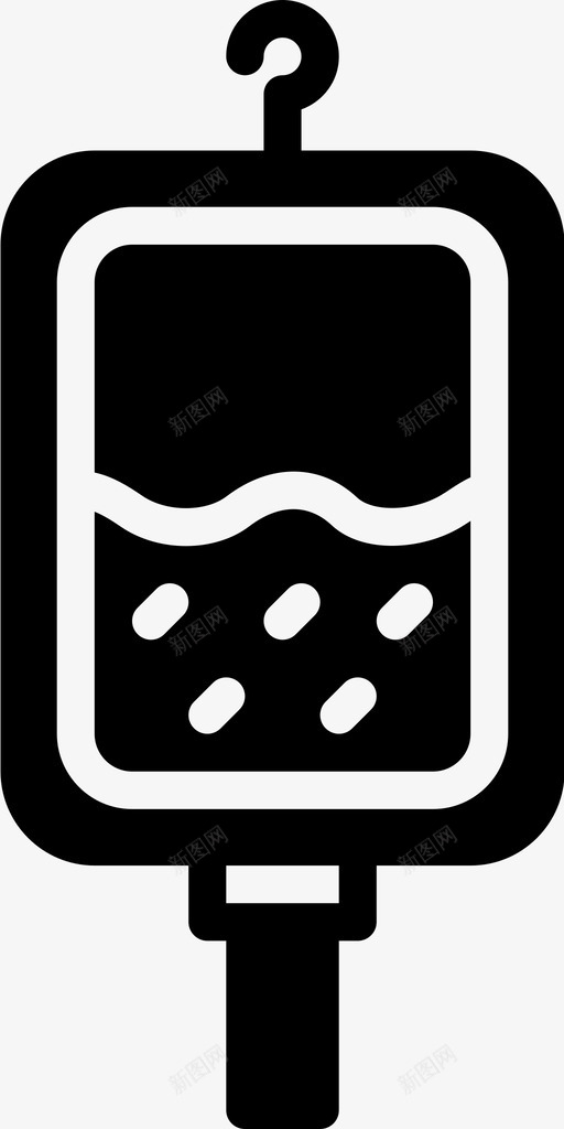 输血治疗静脉输液袋图标svg_新图网 https://ixintu.com Pretyconsmedsvol1solid 医疗 治疗 药品 药房 输血 静脉输液袋